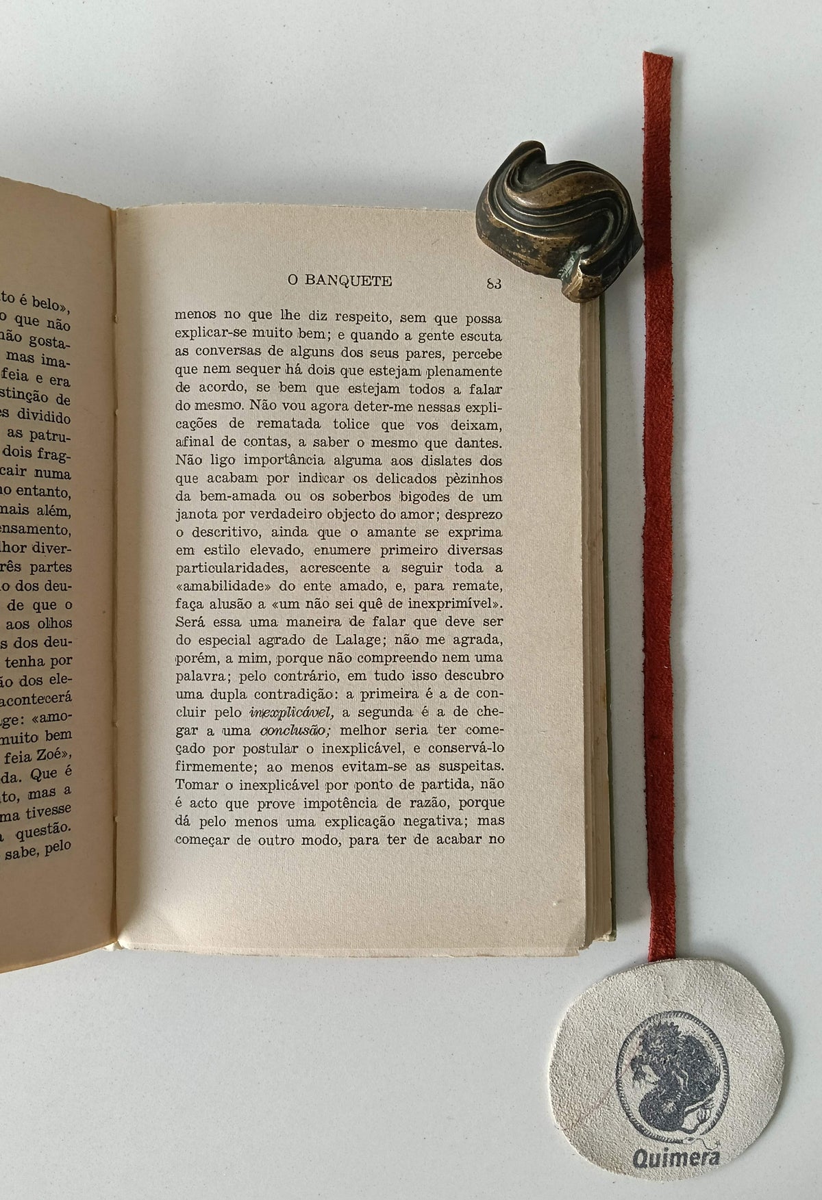 KIERKEGAARD (Soren). - O BANQUETE (In vino veritas)