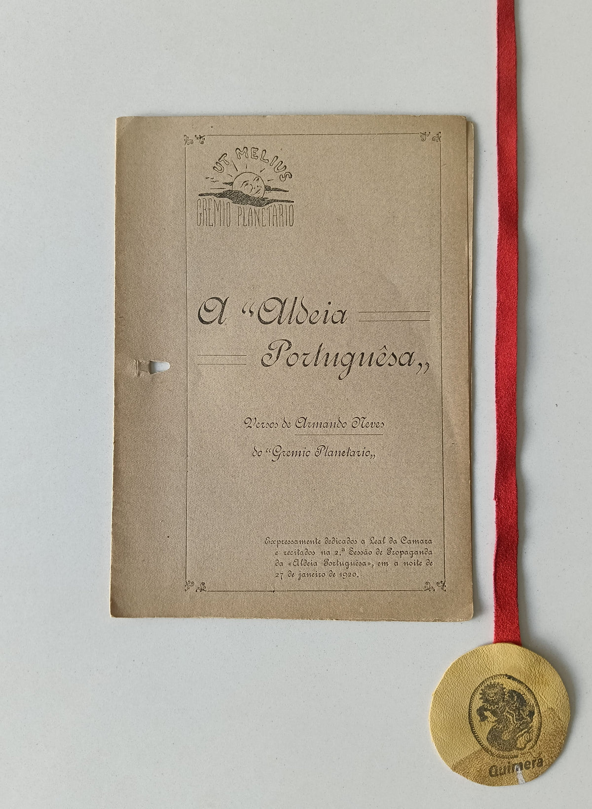 NEVES (Armando). - A "ALDEIA PORTUGUÊSA".