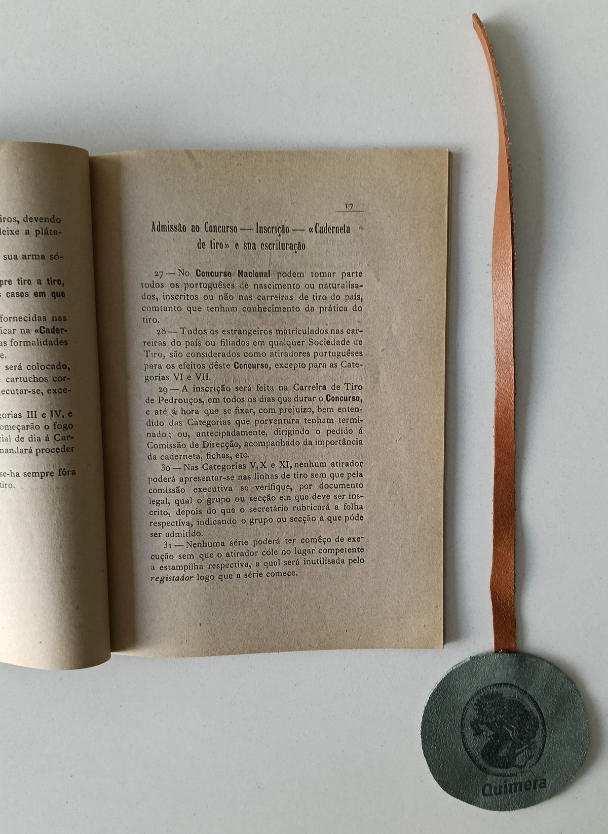 AA. VV. - XVIII CONCURSO NACIONAL DE TIRO, de 1 a 15 de Outubro de 1917