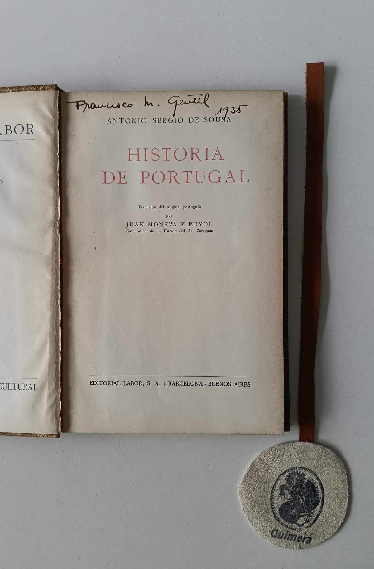 SOUSA (Antonio Sergio de). - HISTORIA DE PORTUGAL