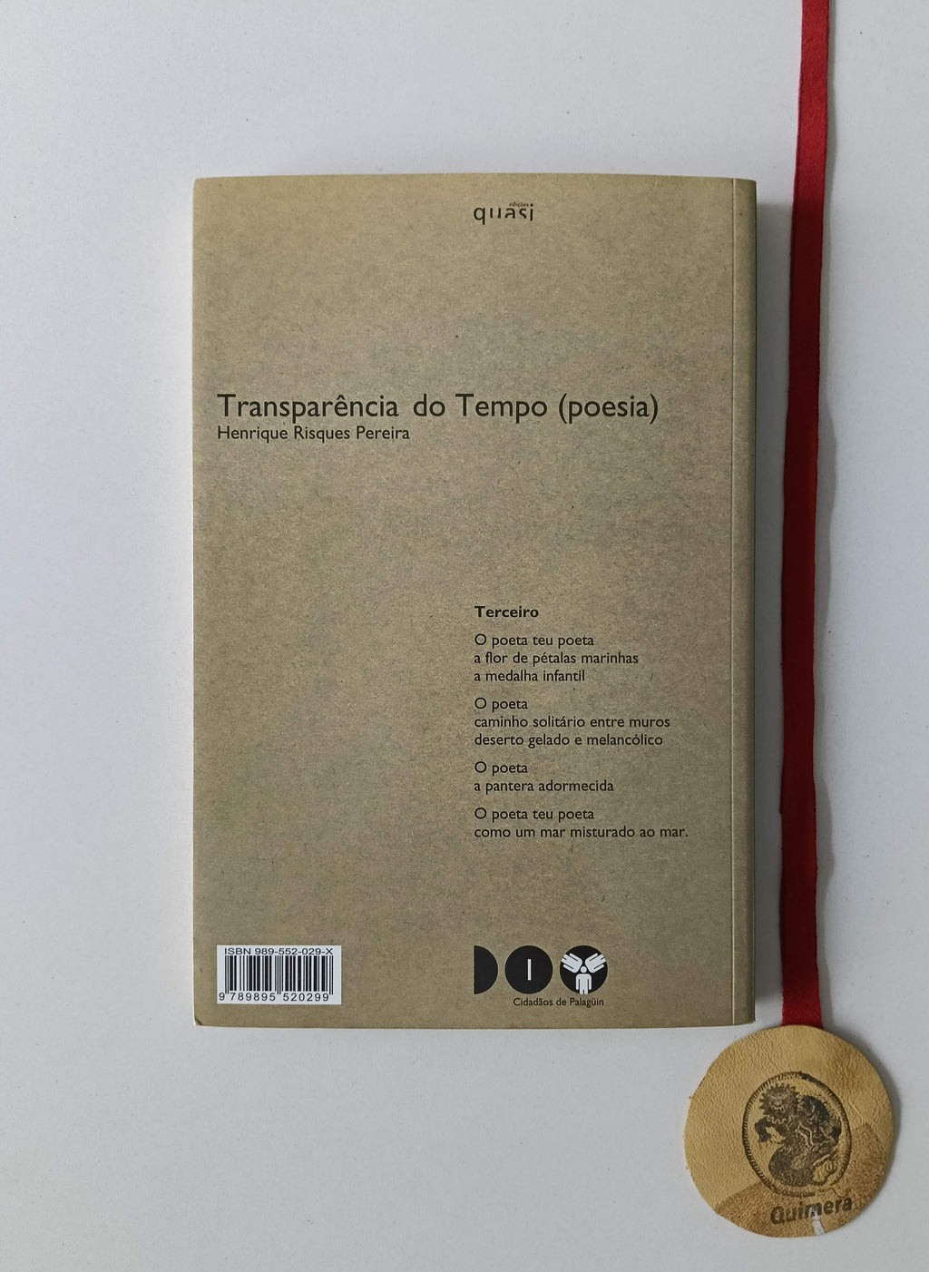 PEREIRA (Henrique Risques). - TRANSPARÊNCIA DO TEMPO (Poesia)