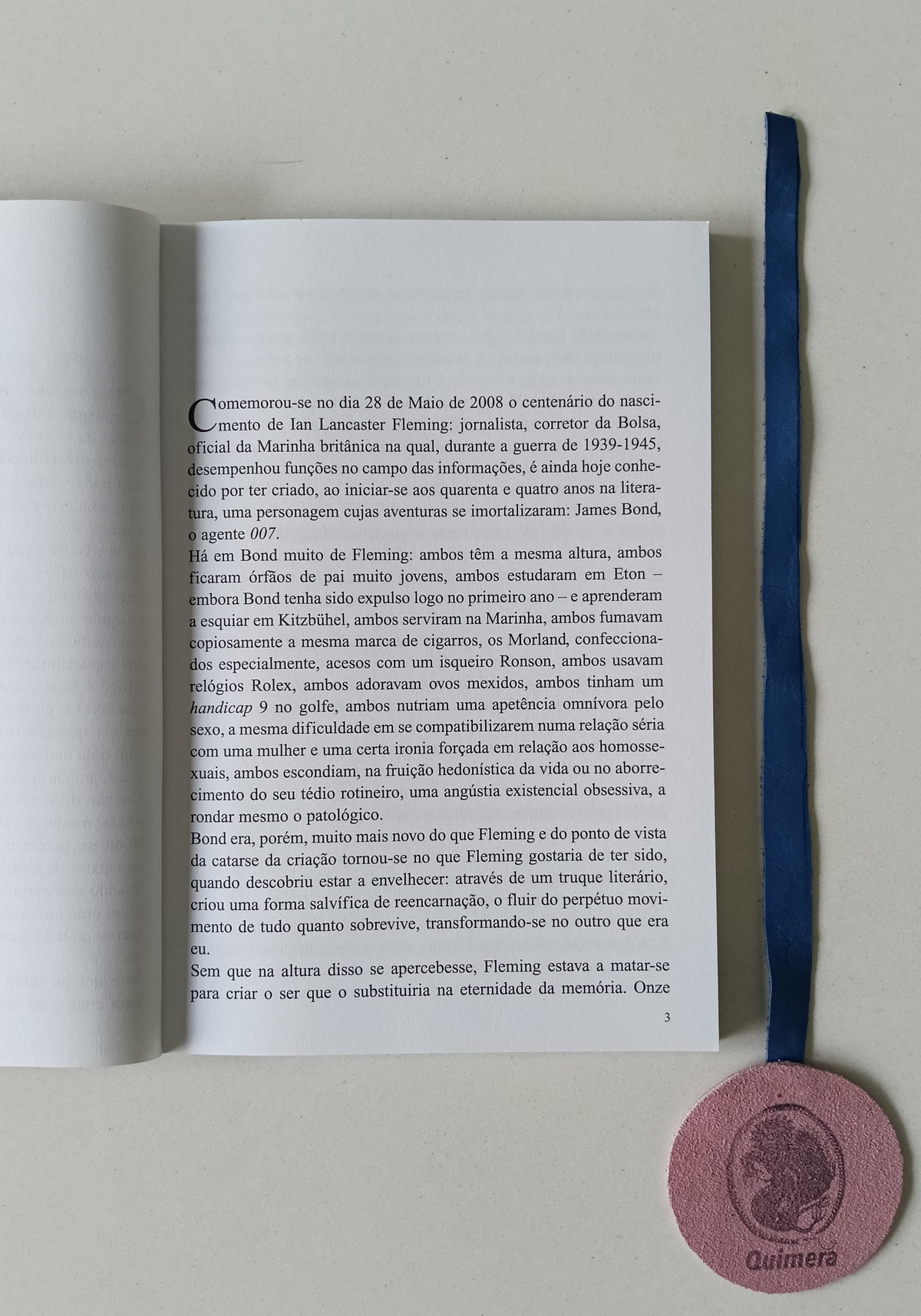 BARREIROS (José António). - 007 FLEMING, Ensaio sobre a Imortalidade