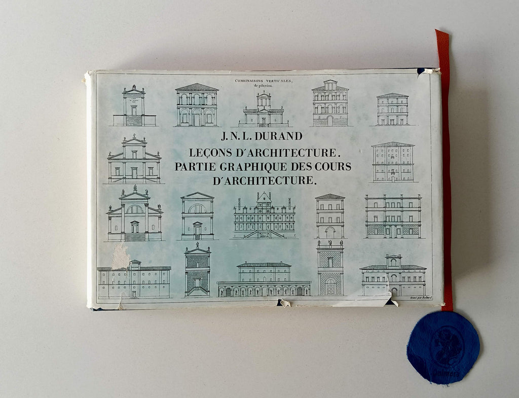 DURAND (Jean-Nicolas-Louis). - LEÇONS D'ARCHITECTURE. PARTIE GRAPHIQUE DES COURS D'ARCHITECTURE