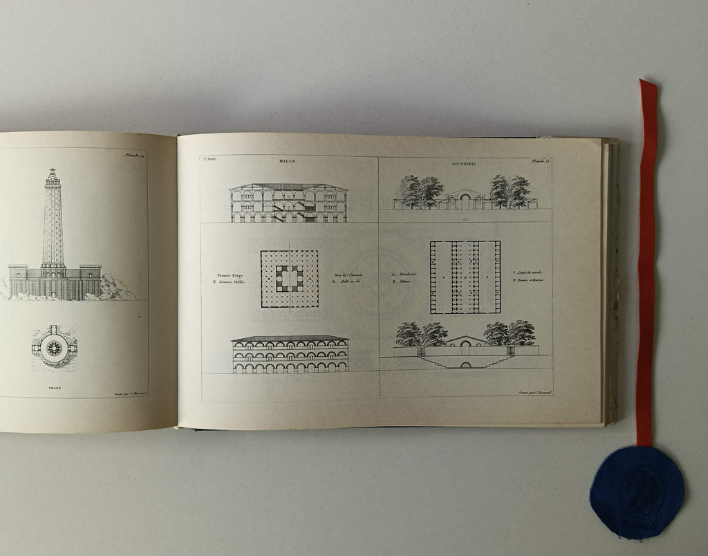 DURAND (Jean-Nicolas-Louis). - LEÇONS D'ARCHITECTURE. PARTIE GRAPHIQUE DES COURS D'ARCHITECTURE