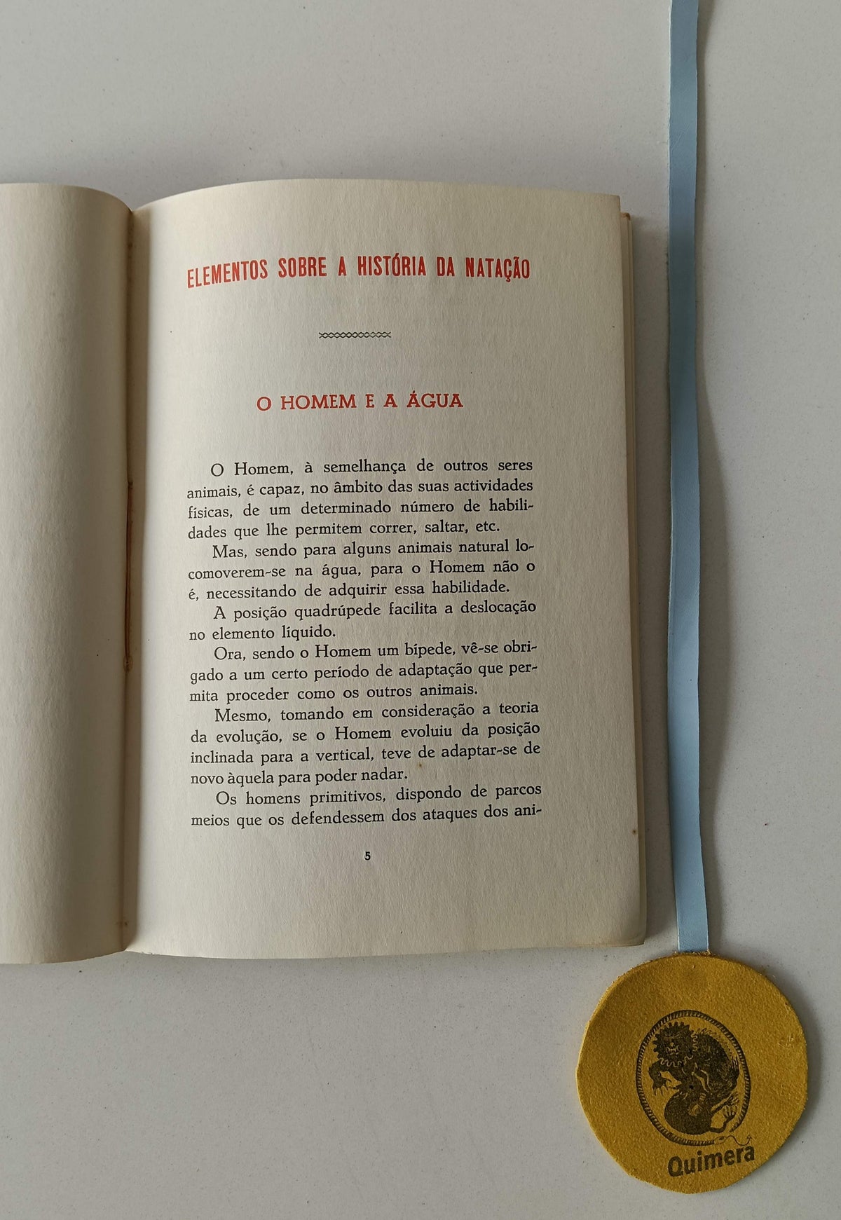 VALLE (João  Franco do Valle). - ELEMENTOS SOBRE A HISTÓRIA DA NATAÇÃO