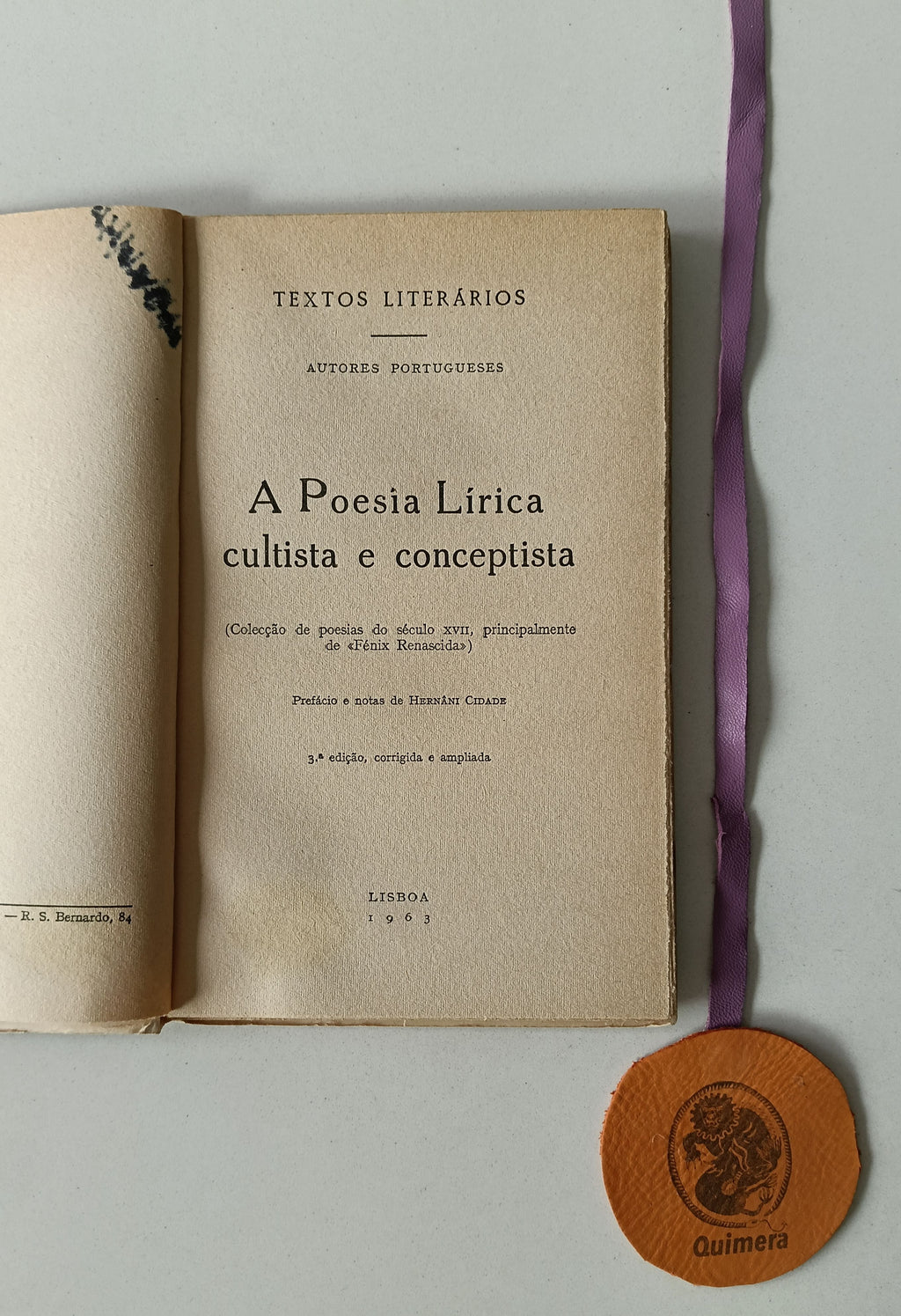 CIDADE (Hernani). - A POESIA LIRICA CULTISTA E CONCEPTISTA