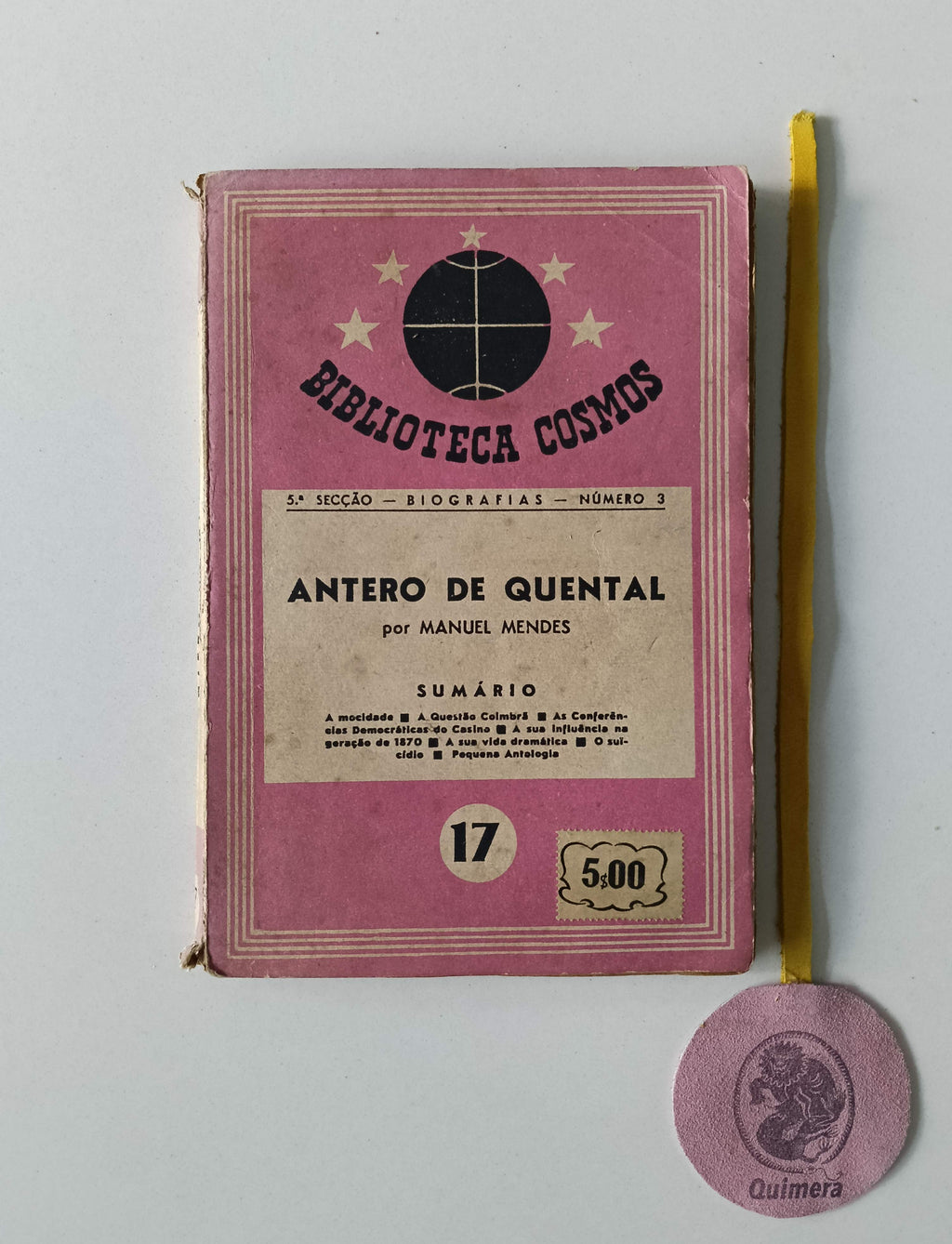 MENDES (Manuel). - ANTERO DE QUENTAL