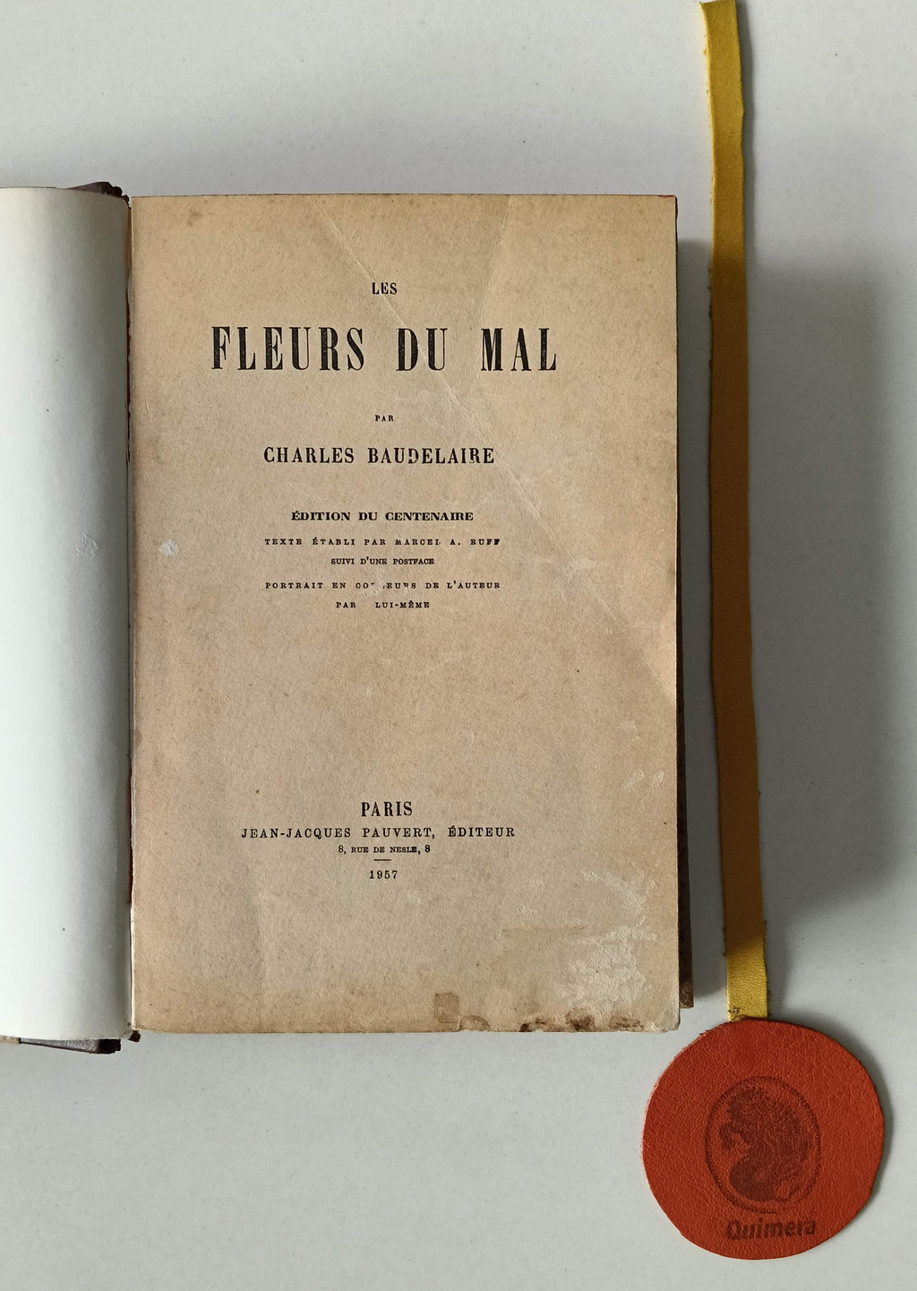 BAUDELAIRE (Charles). - LES FLEURS DU MAL, Édition du Centenaire