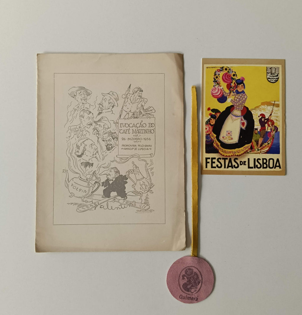 EVOCAÇÃO DO CAFÉ MARTINHO, 26 Dezembro 1936, Promovida pelo grupo Amigos de Lisboa.CORRÊA (António Augusto Mendes). - O PORTO E A POPULAÇÃO DE LISBOA
