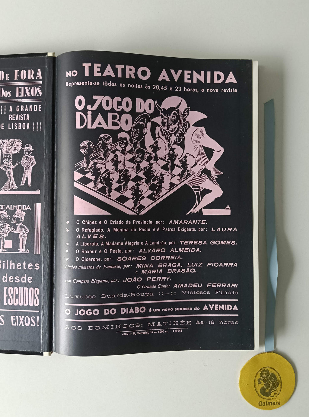 REBELLO (Luiz Francisco). - HISTÓRIA DO TEATRO DE REVISTA EM PORTUGAL