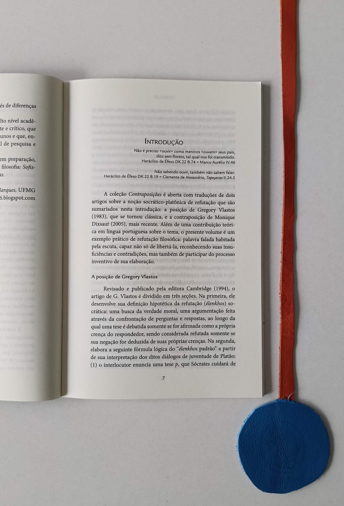 VLASTOS (Gregory) e DIXSAUT (Monique). - REFUTAÇÃO