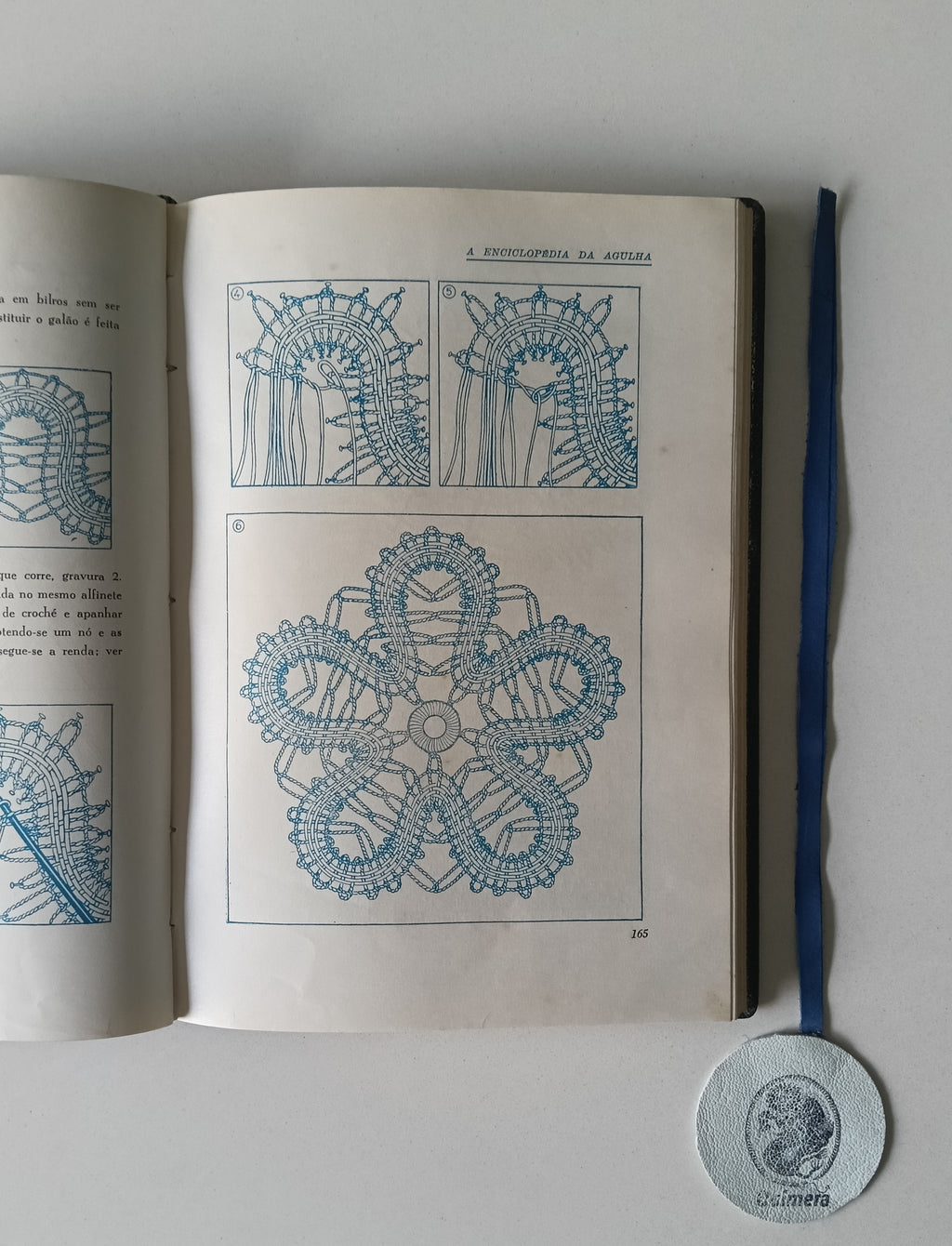 SANTOS (Laura). - A ENCICLOPÉDIA DA AGULHA: Curso de bordados, baínhas abertas, rendas, malhas,corte e costura