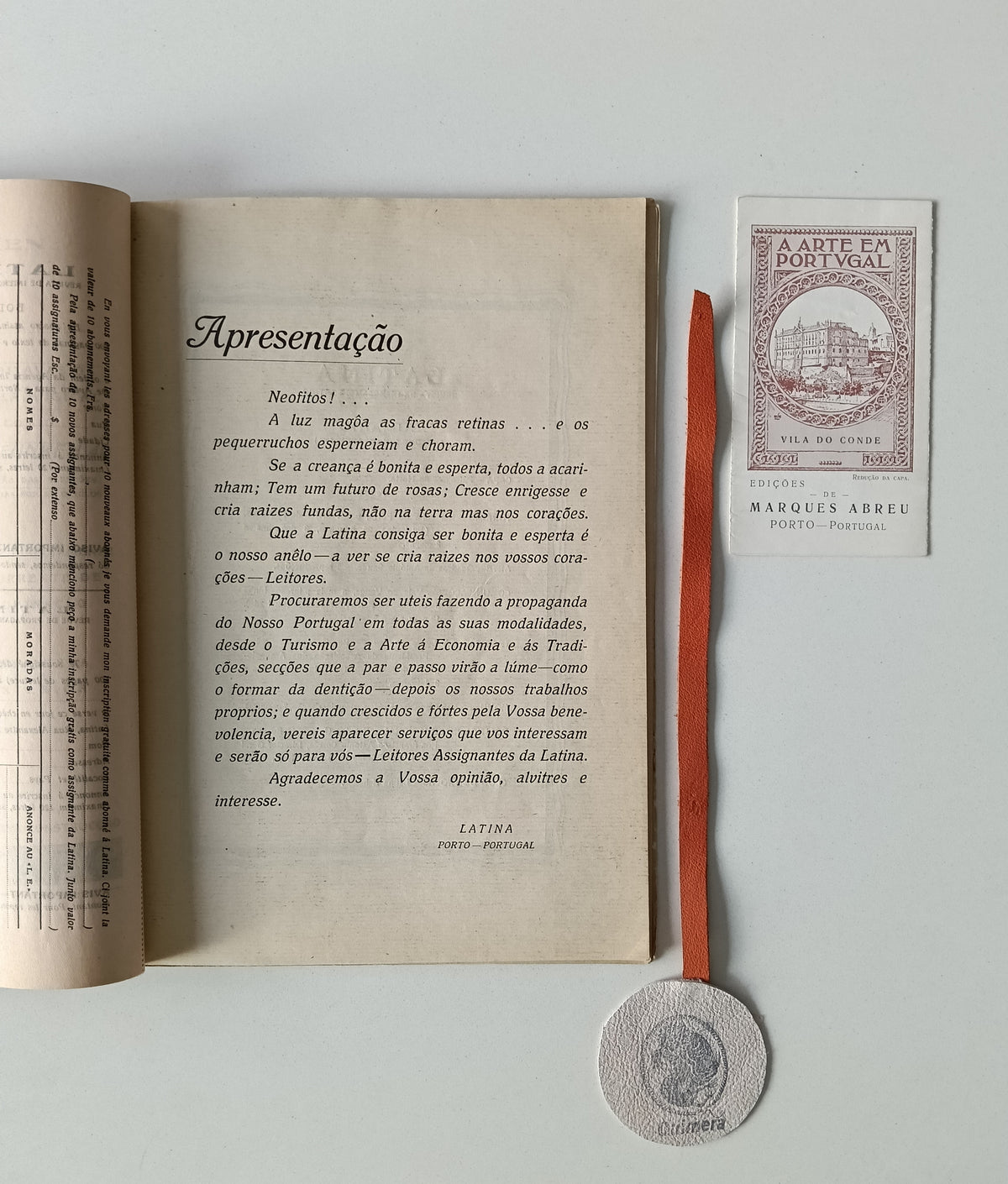 AA. VV. - LATINA: Revista de intercambio entre os povos latinos e panlatinismo. N.º1 Abril-Maio 1930