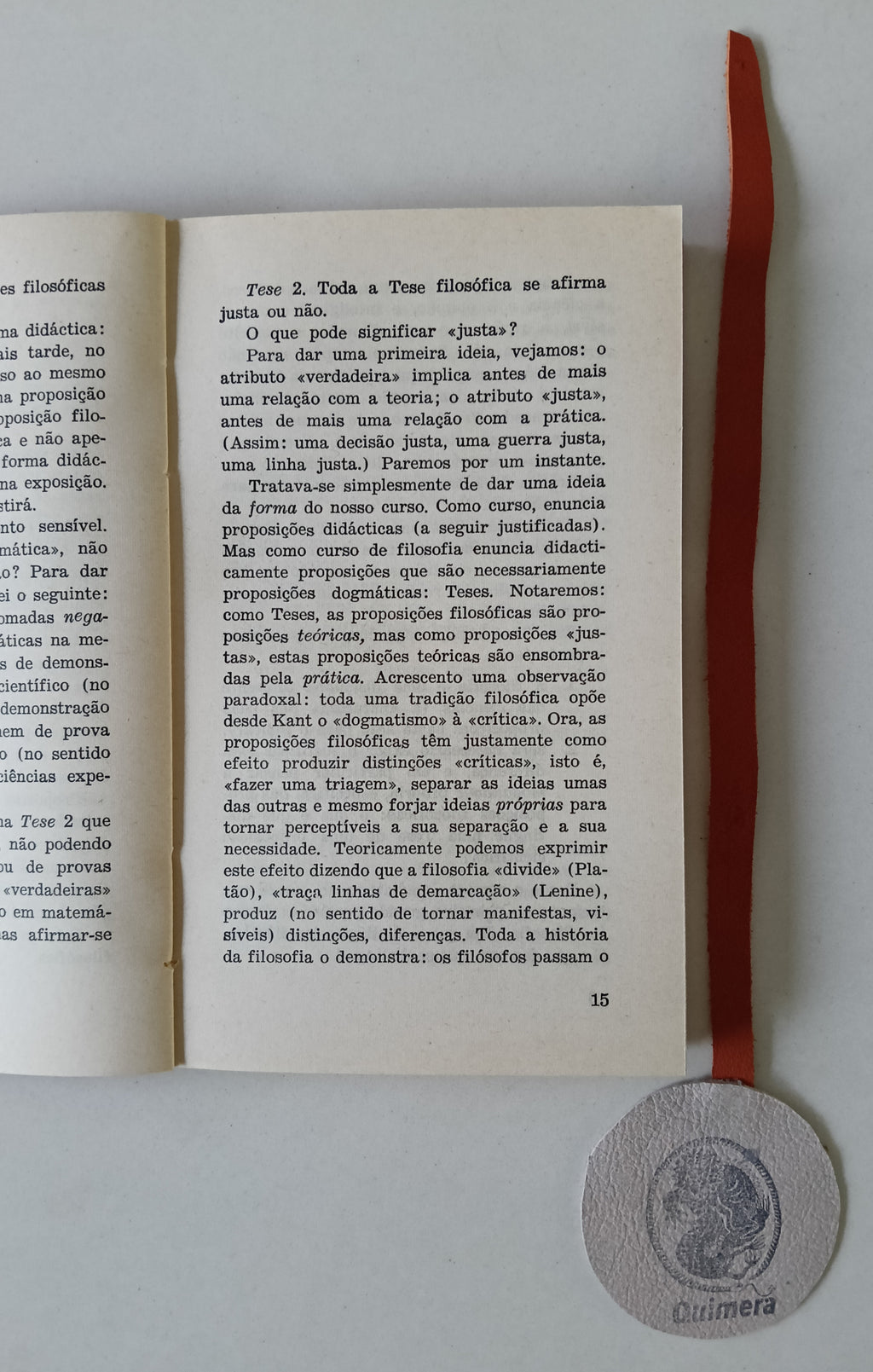 ALTHUSSER (Louis). - FILOSOFIA E FILOSOFIA ESPONTÂNEA DOS CIENTISTAS