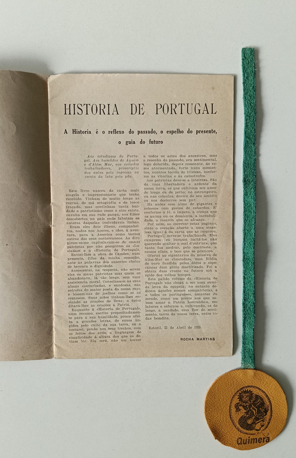 MARTINS (Rocha). - HISTORIA DE PORTUGAL
