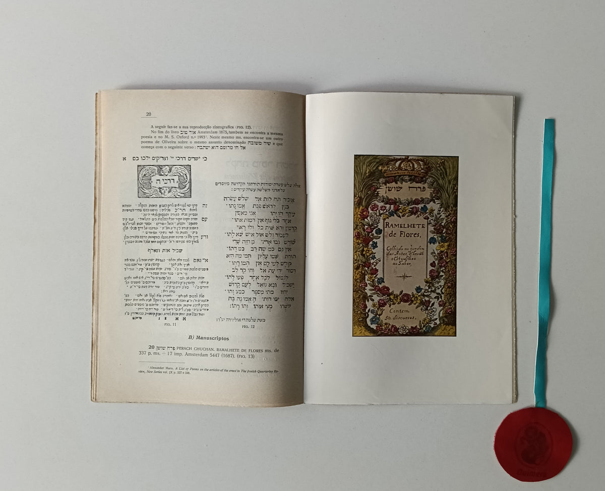 AMZALAK (Moses Bensabat). - SELOMOH DE OLIVEYRA, Noticia biobibliografica