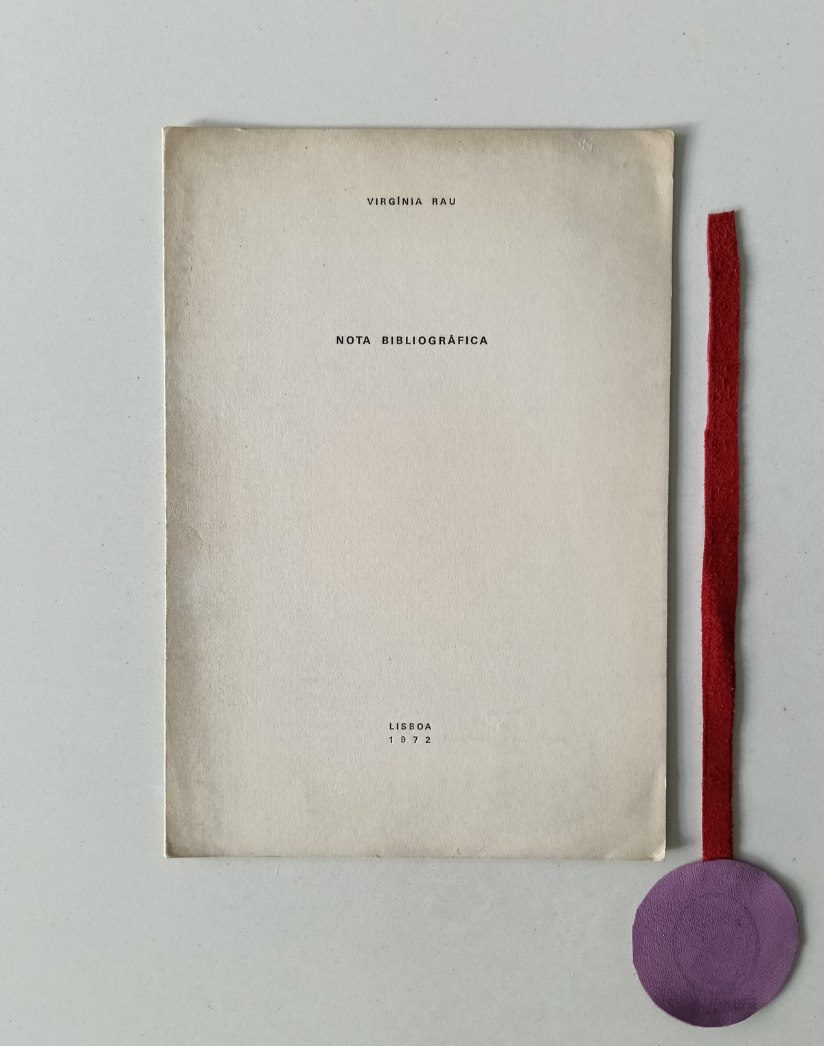 RAU (Virginia). - NOTA BIBLIOGRÁFICA