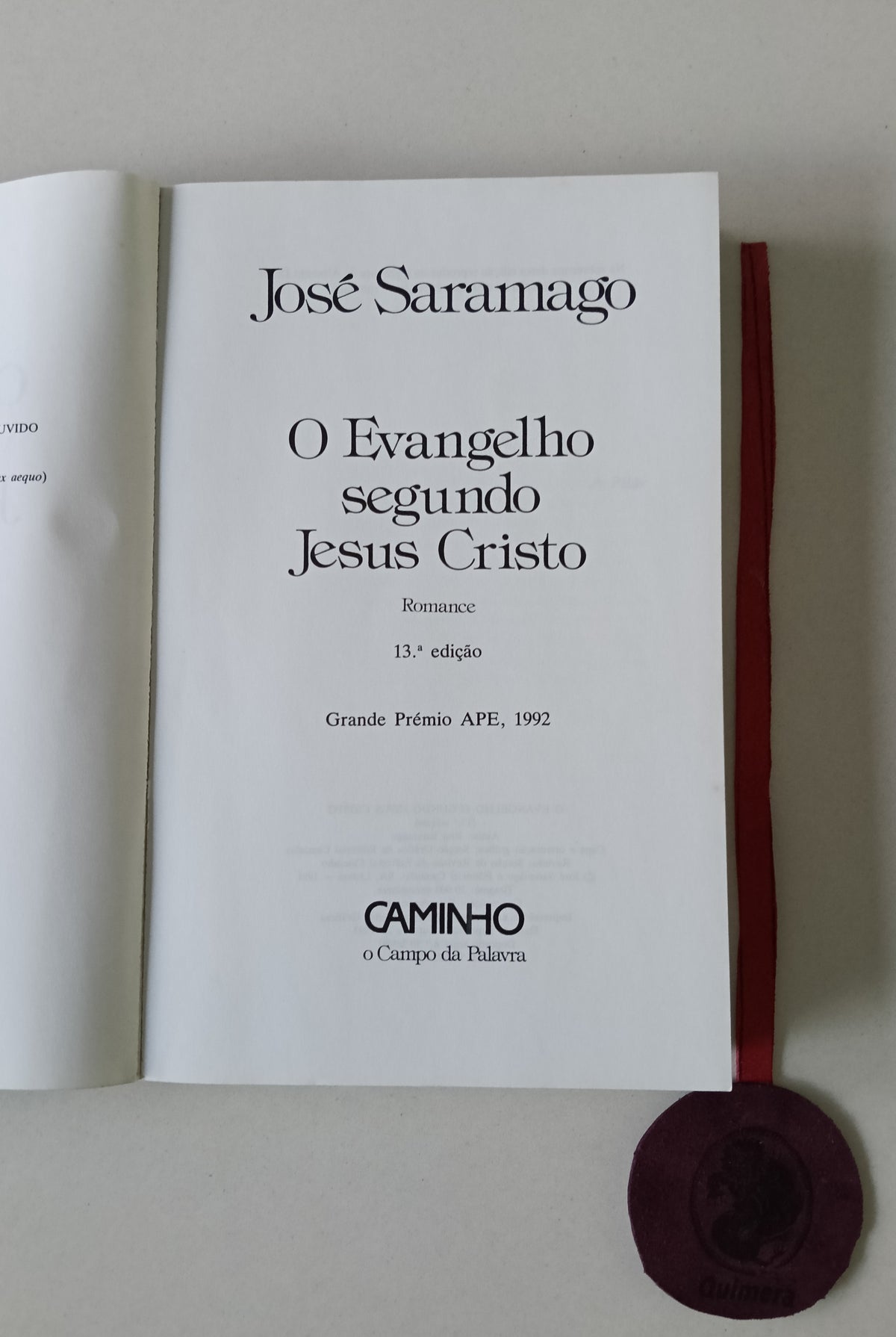 SARAMAGO (José). - O EVANGELHO SEGUNDO JESUS CRISTO