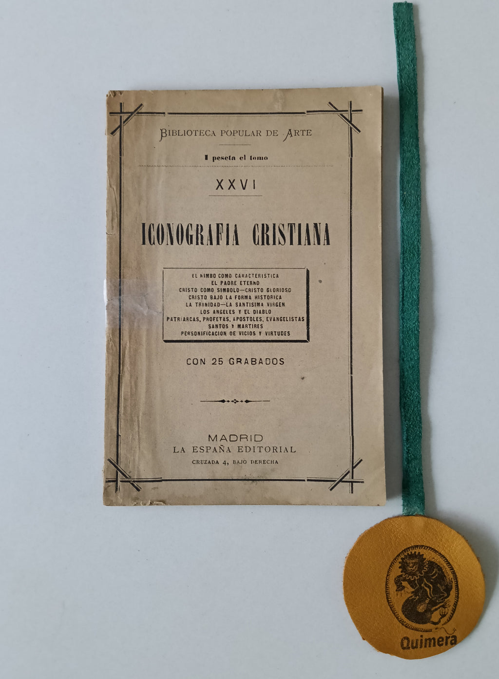 ICONOGRAFIA CRISTIANA, con 25 grabados