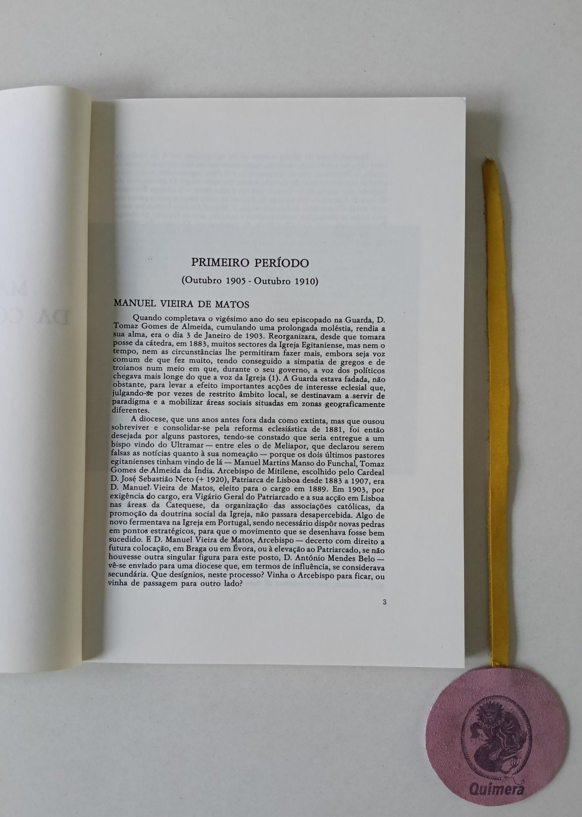 GOMES (Pinharanda). - A VIDA DE MANUEL MENDES DA CONCEIÇÃO SANTOS NA GUARDA (1905-1916)