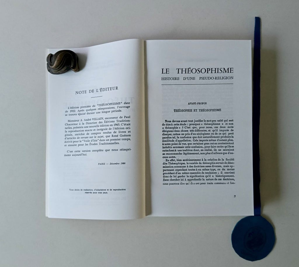 GUÉNON ( René). - LE THÉOSOPHISME, Histoire d'une pseudo-religion
