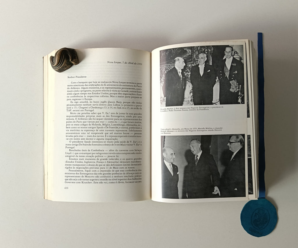MATHIAS (Marcello). - CORRESPONDÊNCIA MARCELLO MATHIAS/SALAZAR 1947/1968
