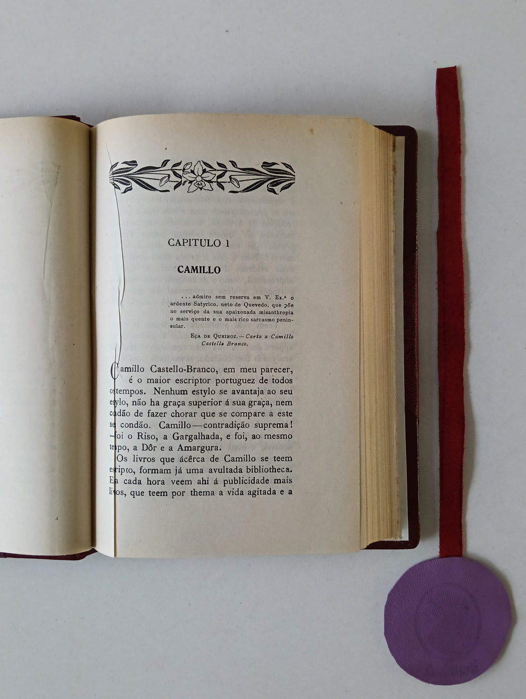 CABRAL (António). - CAMILLO E EÇA DE QUEIROZ, Cartas inéditas de Camillo - Os plagios de Eça