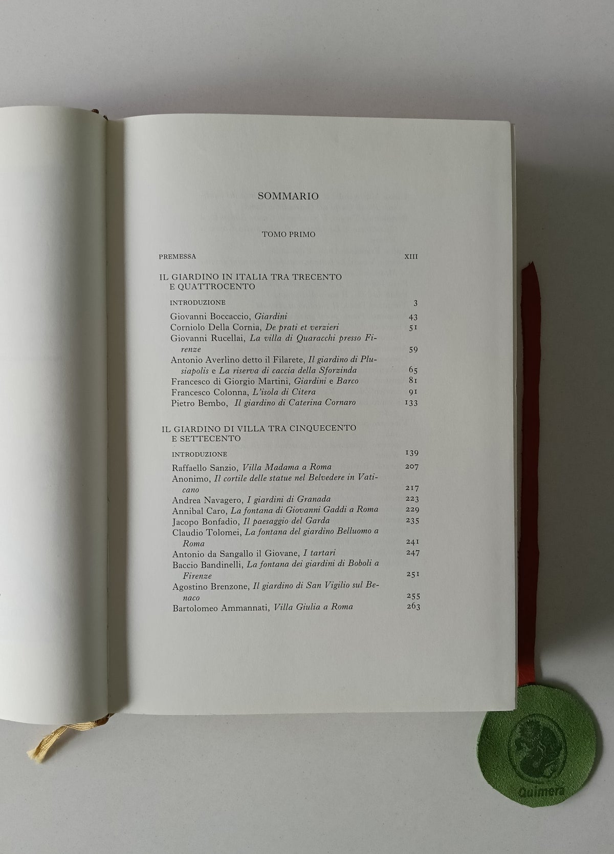 VISENTINI (Margherita Azzi). - L'ARTE DEI GIARDINI, Scritti teorici e pratici dal XIV al XIX secolo