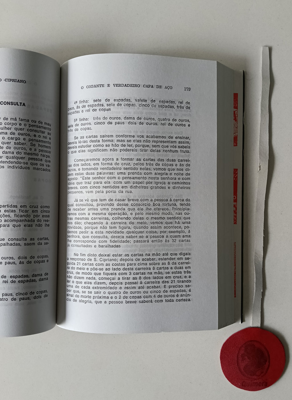 MOLINA (N. A.). - ANTIGO LIVRO DE SÃO CIPRIANO: O gigante e verdadeiro capa de aço