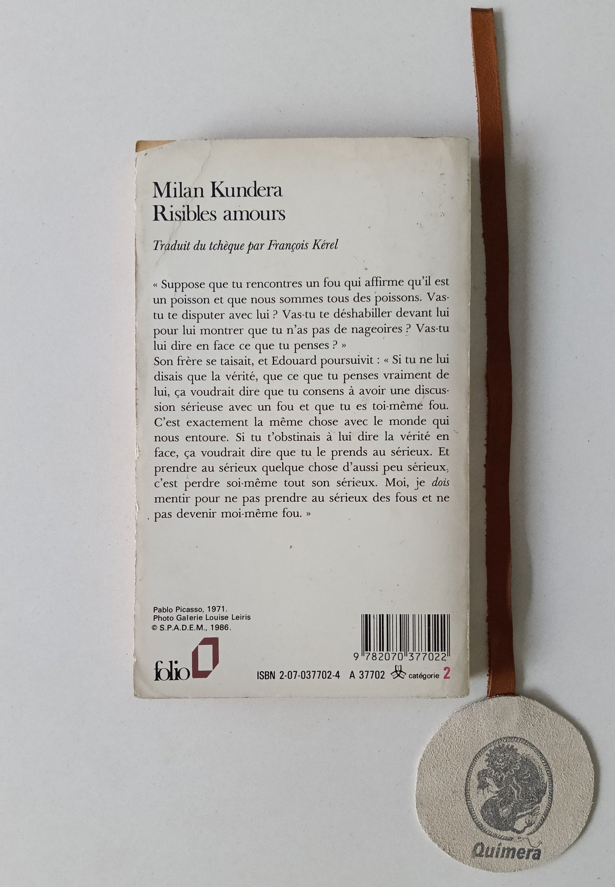 KUNDERA (Milan). - RISIBLES AMOURS