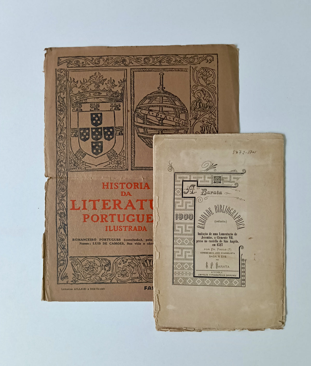 BARATA (António Francisco). - RARIDADE BIBLIOGRAPHICA (INÉDITA)