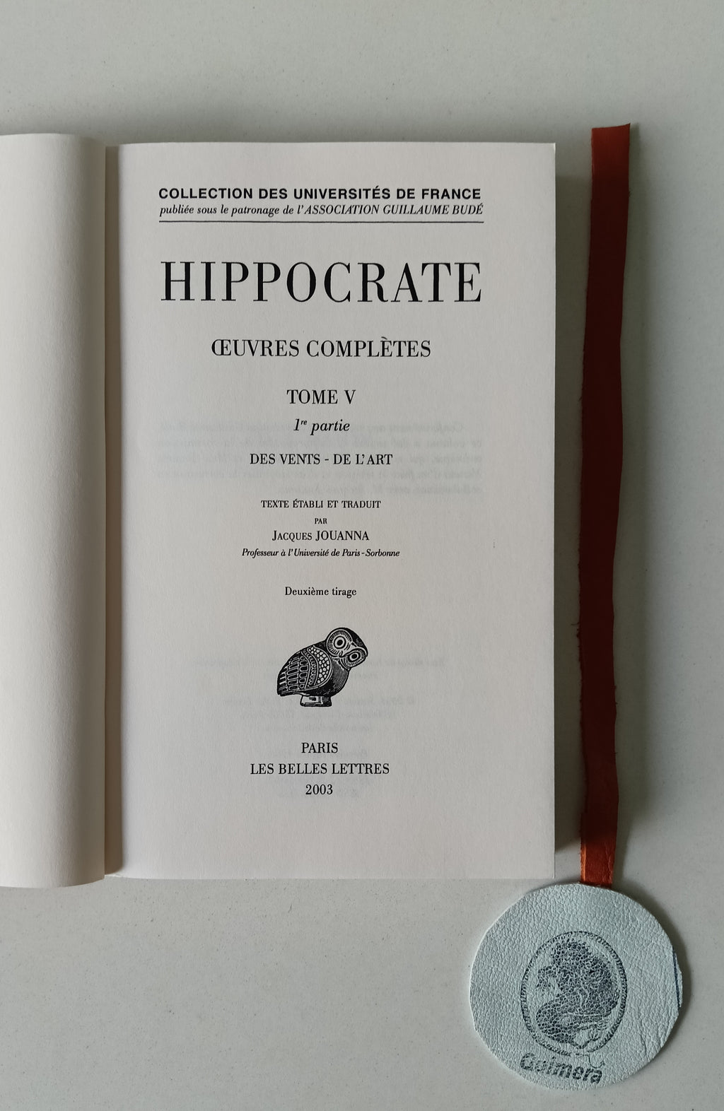 HIPPOCRATE. - OUEVRES COMPLÈTES: Des vents, De l'art
