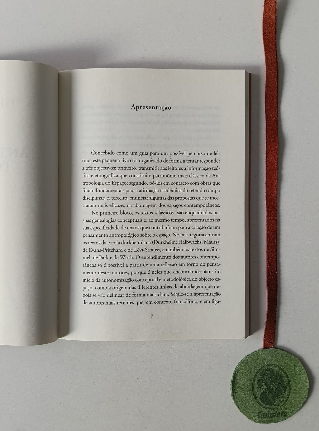 SILVANO (Filomena). - ANTROPOLOGIA DO ESPAÇO