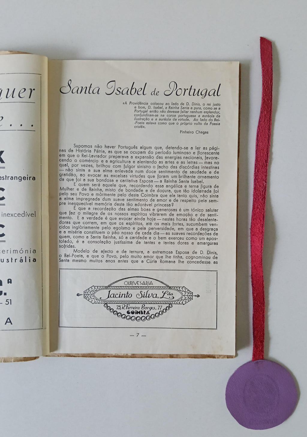 FESTAS DA RAINHA SANTA COIMBRA : De 8 a 18 de Julho de 1950